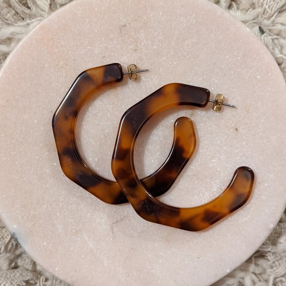 J. Crew Jewelry - J. Crew Acetate Tortoiseshell Earrings J. Crew Jewelry - J. Crew Acetate Tortoiseshell Earrings